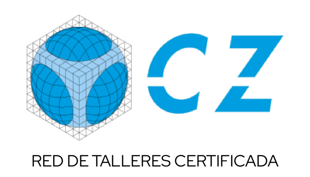 logo CZ de la red de talleres certificados como el de Taller de reparación chapa pintura mecánica en Pamplona